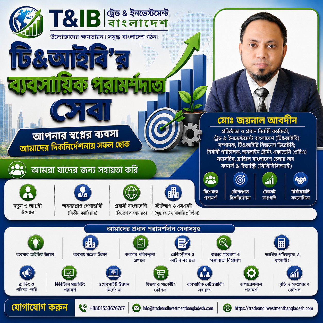 ট্রেড অ্যান্ড ইনভেস্টমেন্ট বাংলাদেশ (টি অ্যান্ড আই বি)-এর বাণিজ্যিক যথার্থতা পর্যালোচনা সেবা
