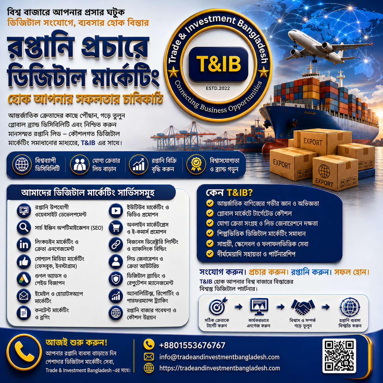 টিঅ্যান্ডআইবি-এর ডিজিটাল বিপণন সেবা